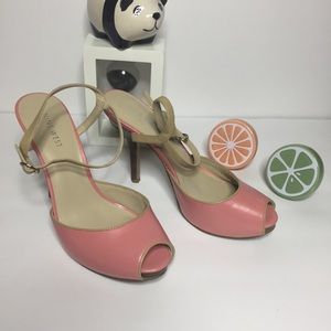 Nine West Pink Ankle Strap Heels